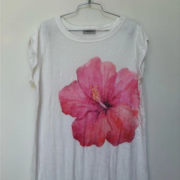 NWOT Free People Ragabond Hibiscus Maxi Tee Size Small - Picture 6 of 16
